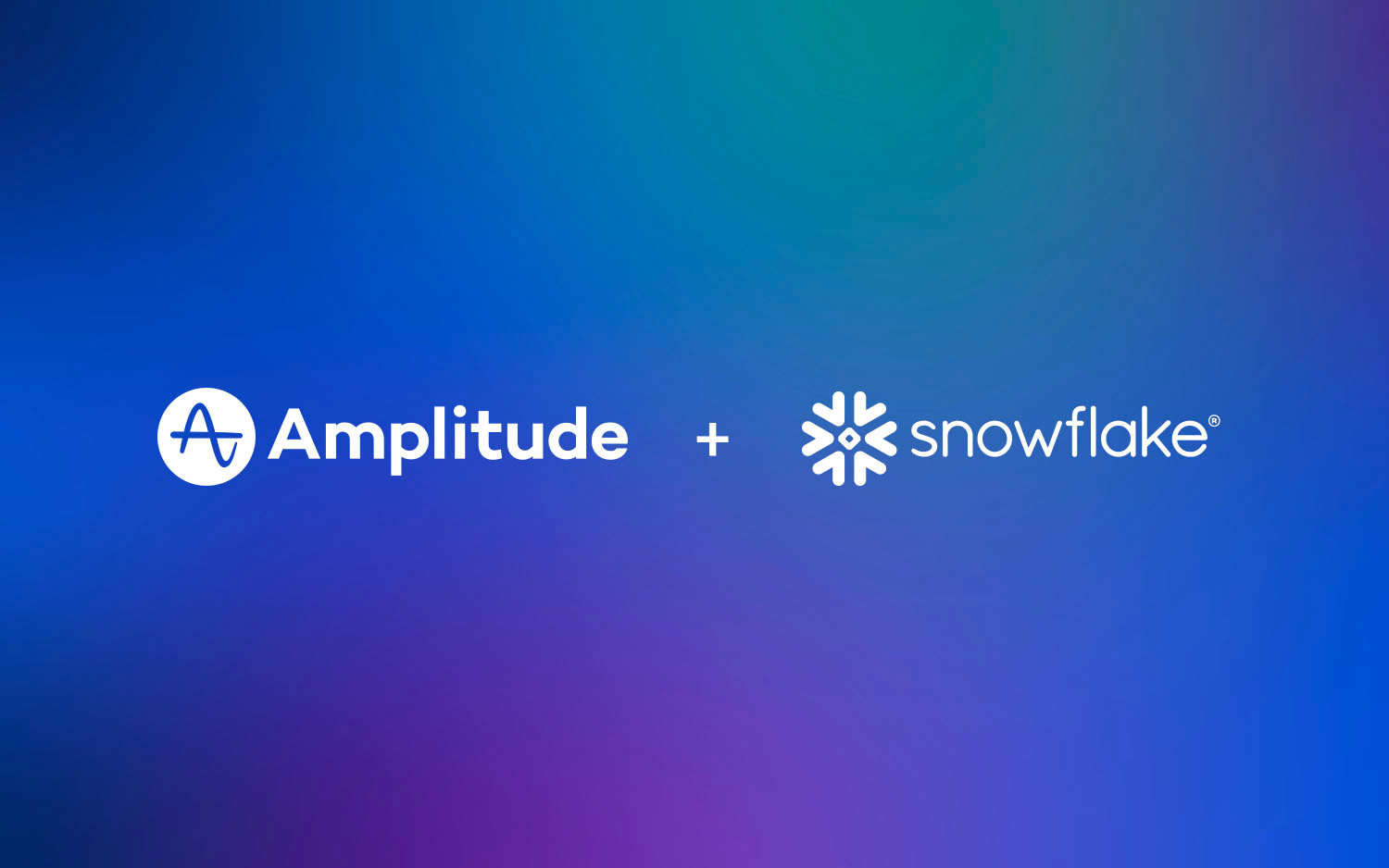 Amplitude and Snowflake logo