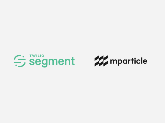Twilio segment and mParticle logo