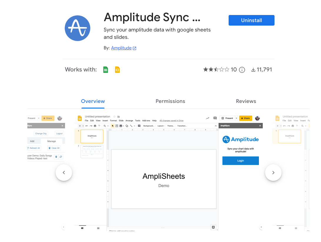 Amplitude Google Sheets Add-on-1